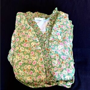 Floral Green Maxi Dress